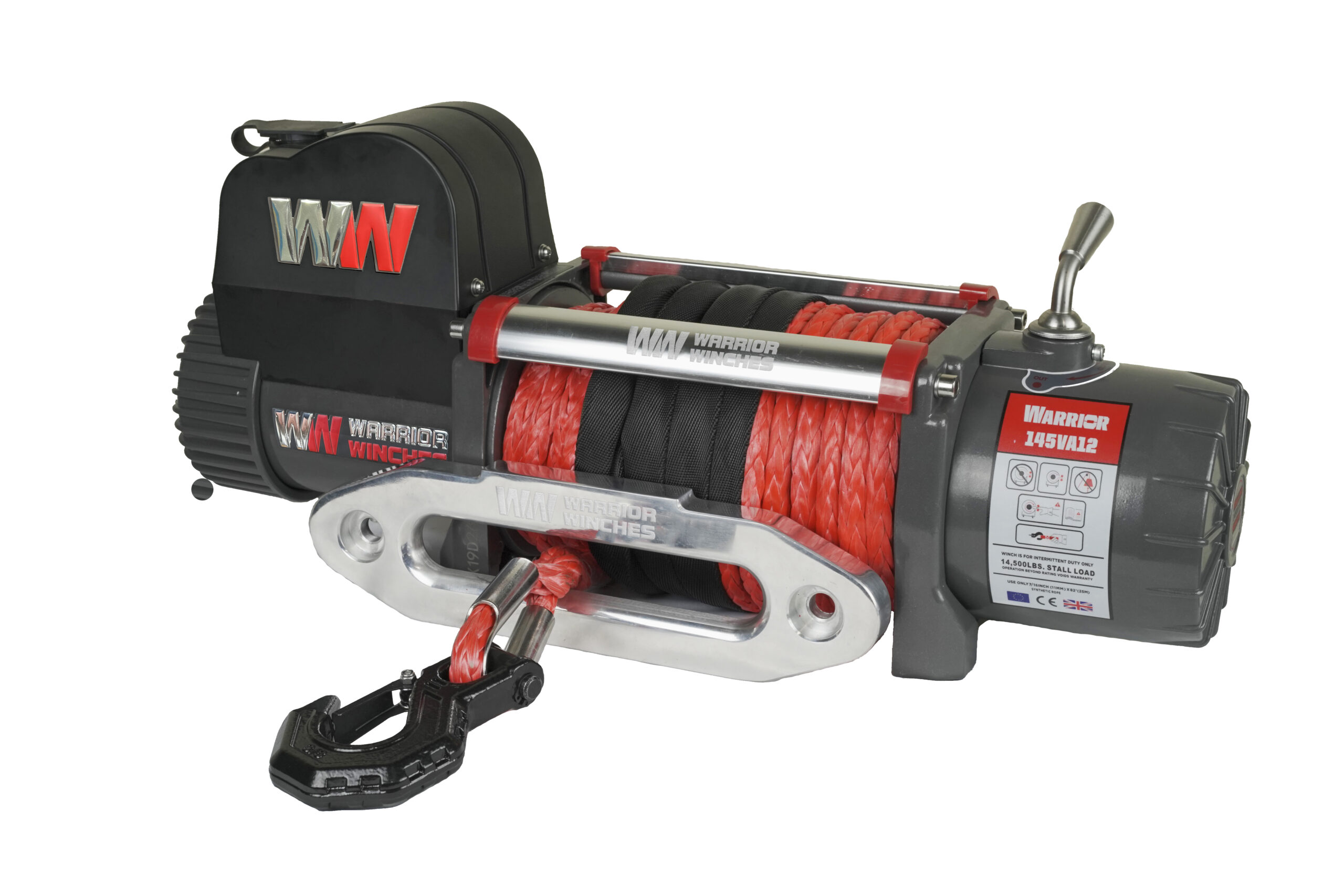 Spil Warrior Winches Samurai 14500 - Armortek syntetisk tov 12V - 3