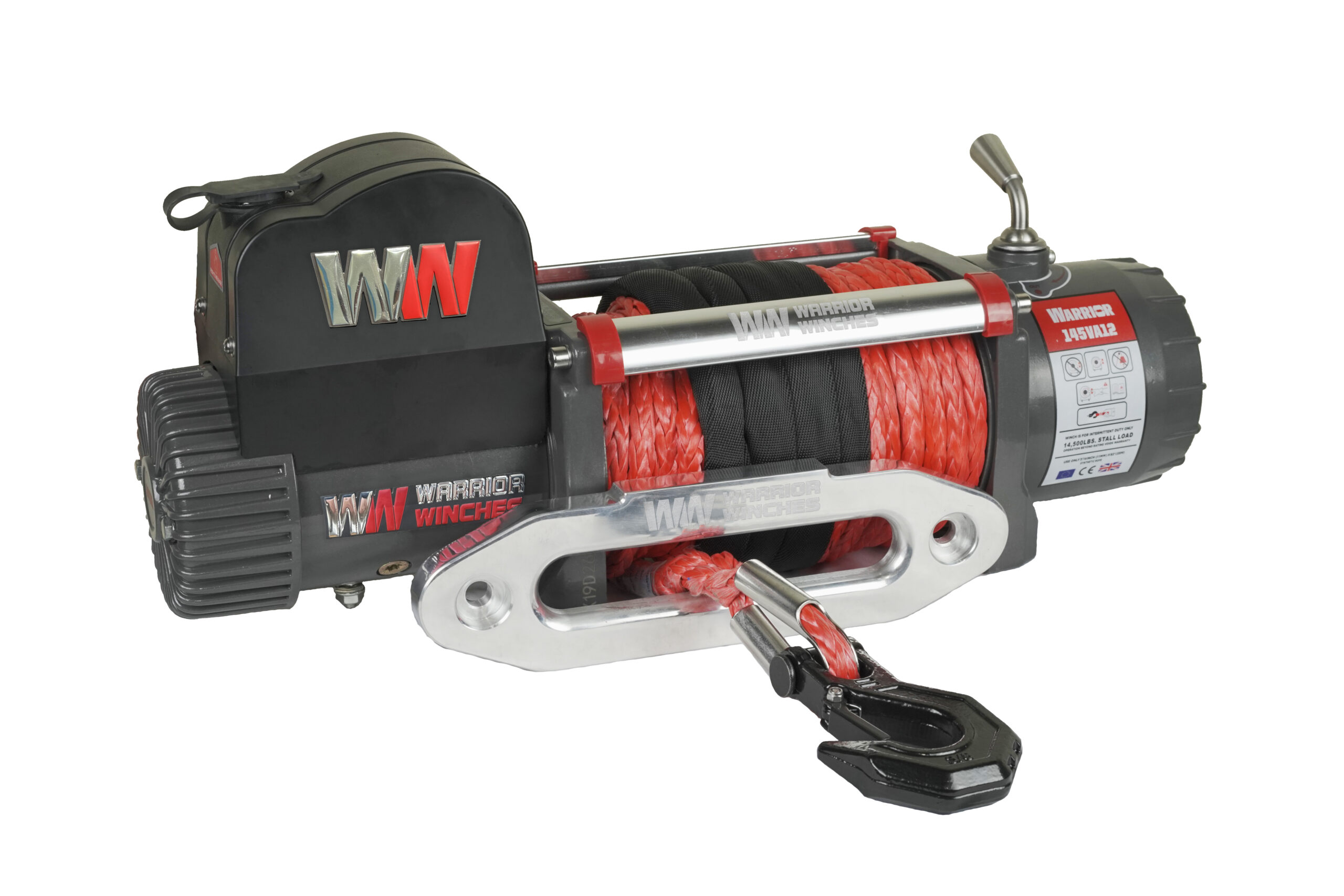 Spil Warrior Winches Samurai 14500 - Armortek syntetisk tov 12V - 2