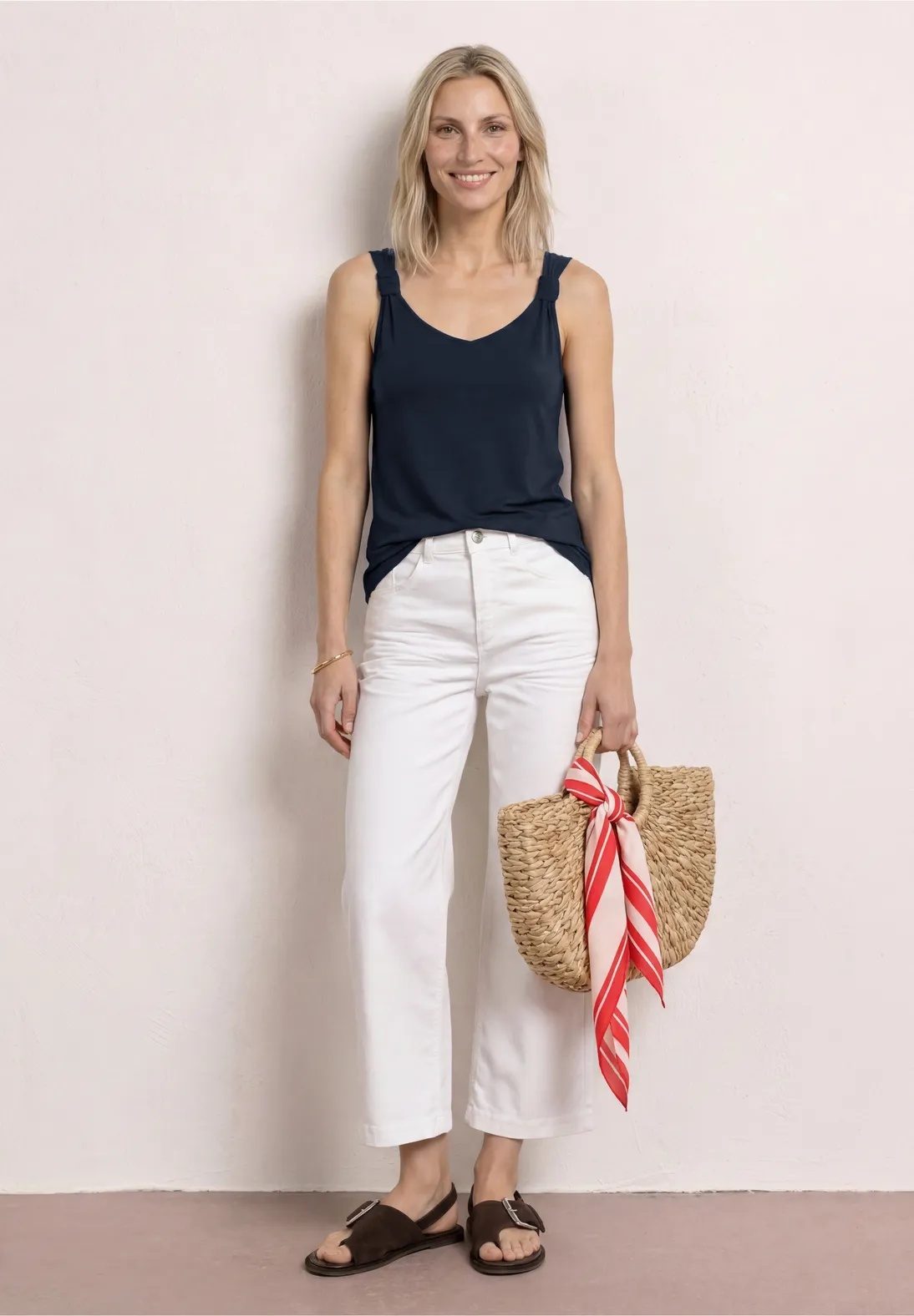 EOS Top With Knot Detail - Deep Blue - Street One