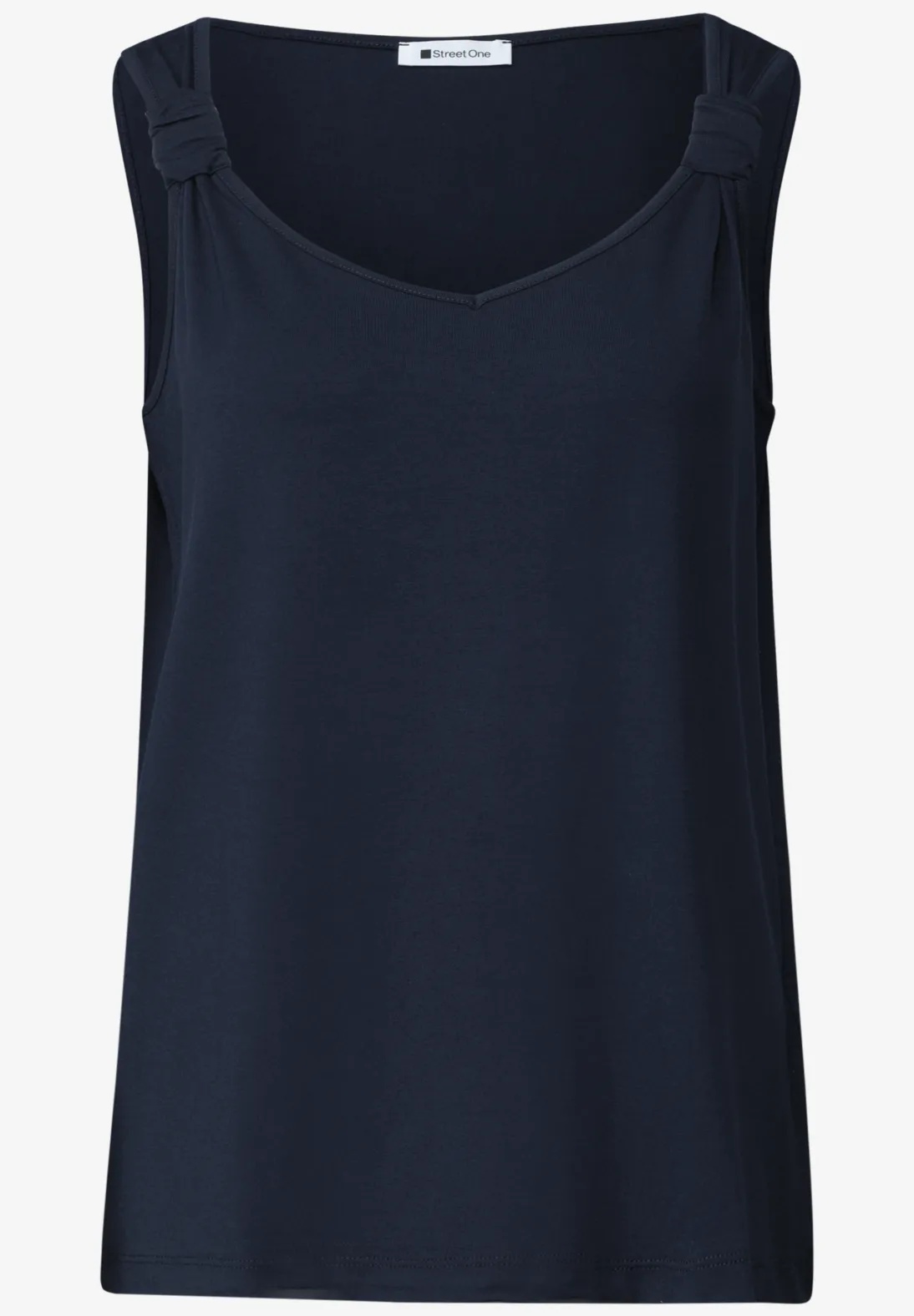 EOS Top With Knot Detail - Deep Blue - Street One - 4