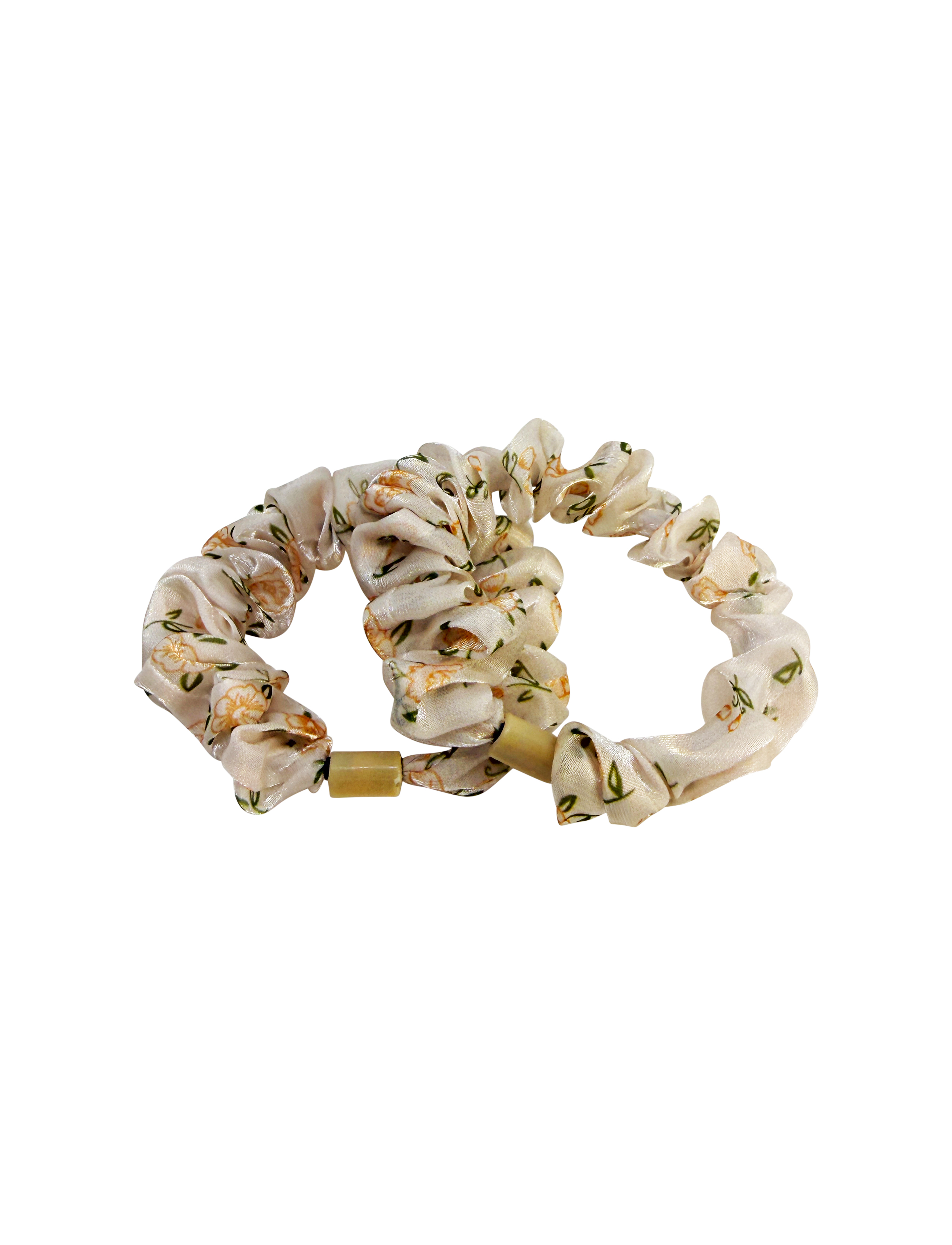 ALBA PATTERN SCRUNCHIE LIGHT PINK 2 PCS