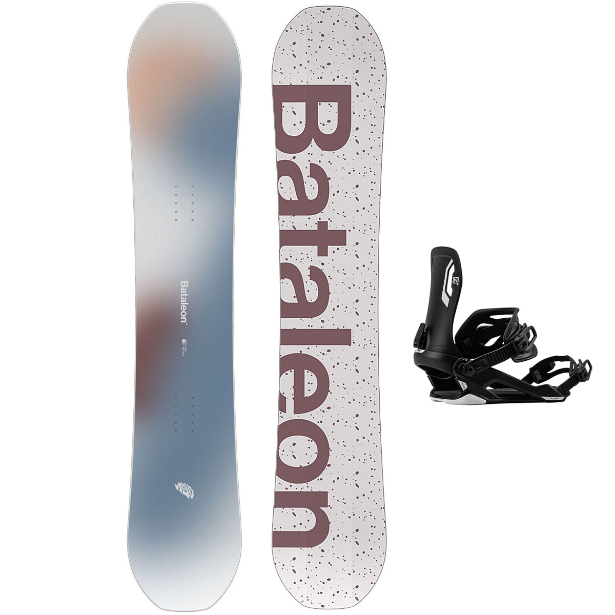 Bataleon Snowboard Set - Womens Mojo 146 + Nitro Talent Black S