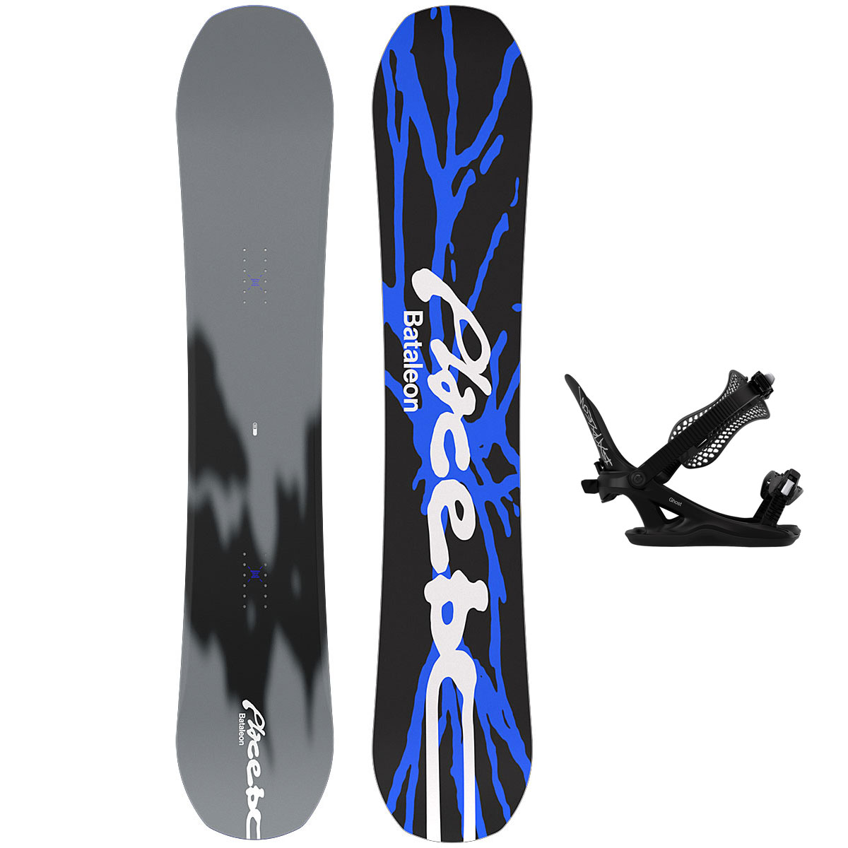 Bataleon Snowboardpaket - Placebo 164W + Ghost FASE Black L