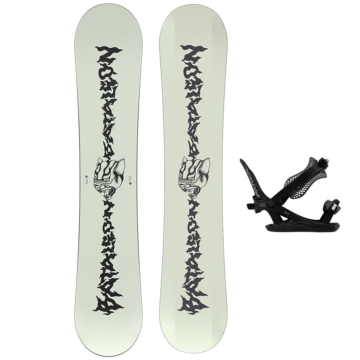 Bataleon Snowboard Set - Mens Disaster 157 + Ghost FASE Black M