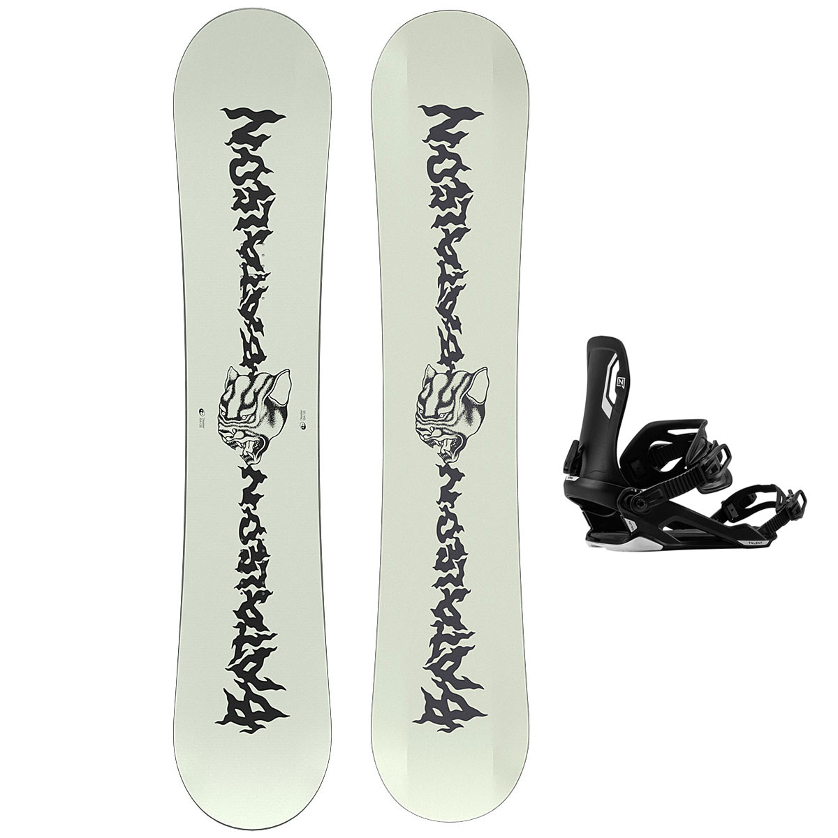 Bataleon Snowboard Set - Mens Disaster 154 + Nitro Talent Black M