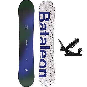 Bataleon Snowboard Set - Mens Mojo 152 + Ghost FASE Black M