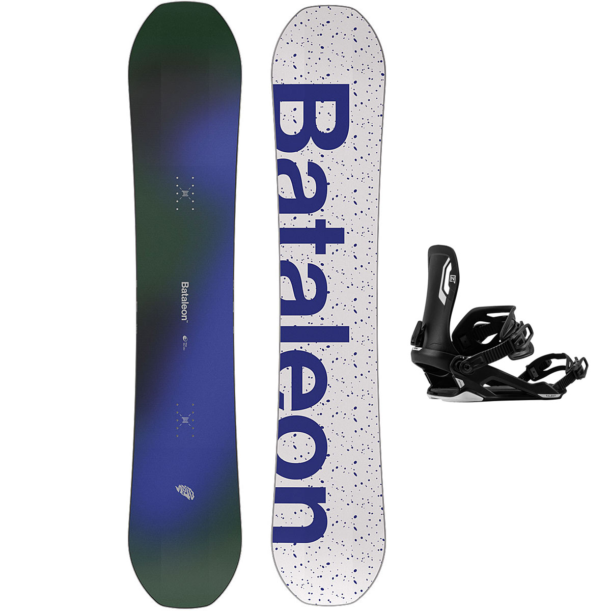 Bataleon Snowboard Set - Mens Mojo 157 + Nitro Talent Black M