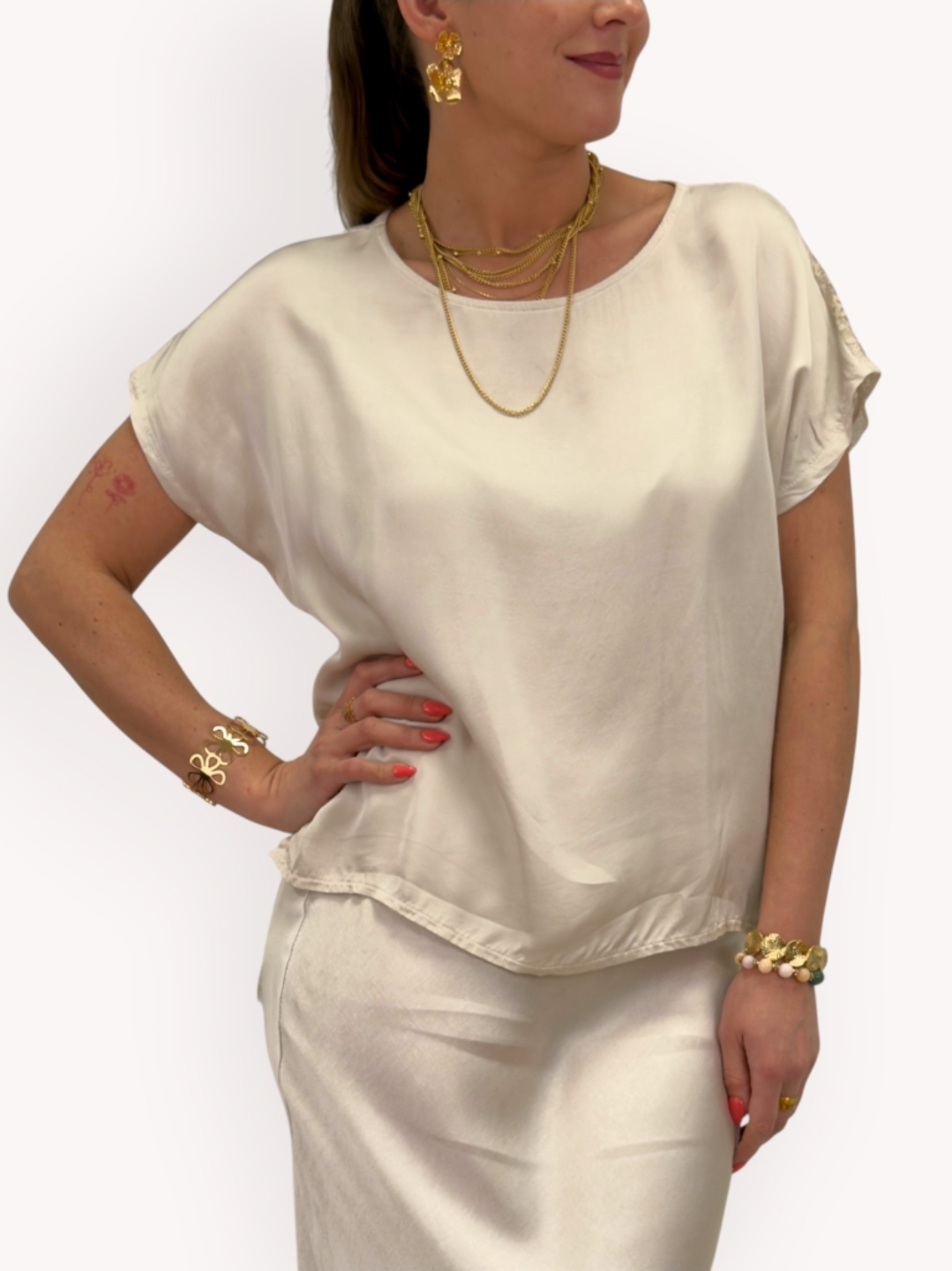 Gemini- Topp Pamina ljusbeige