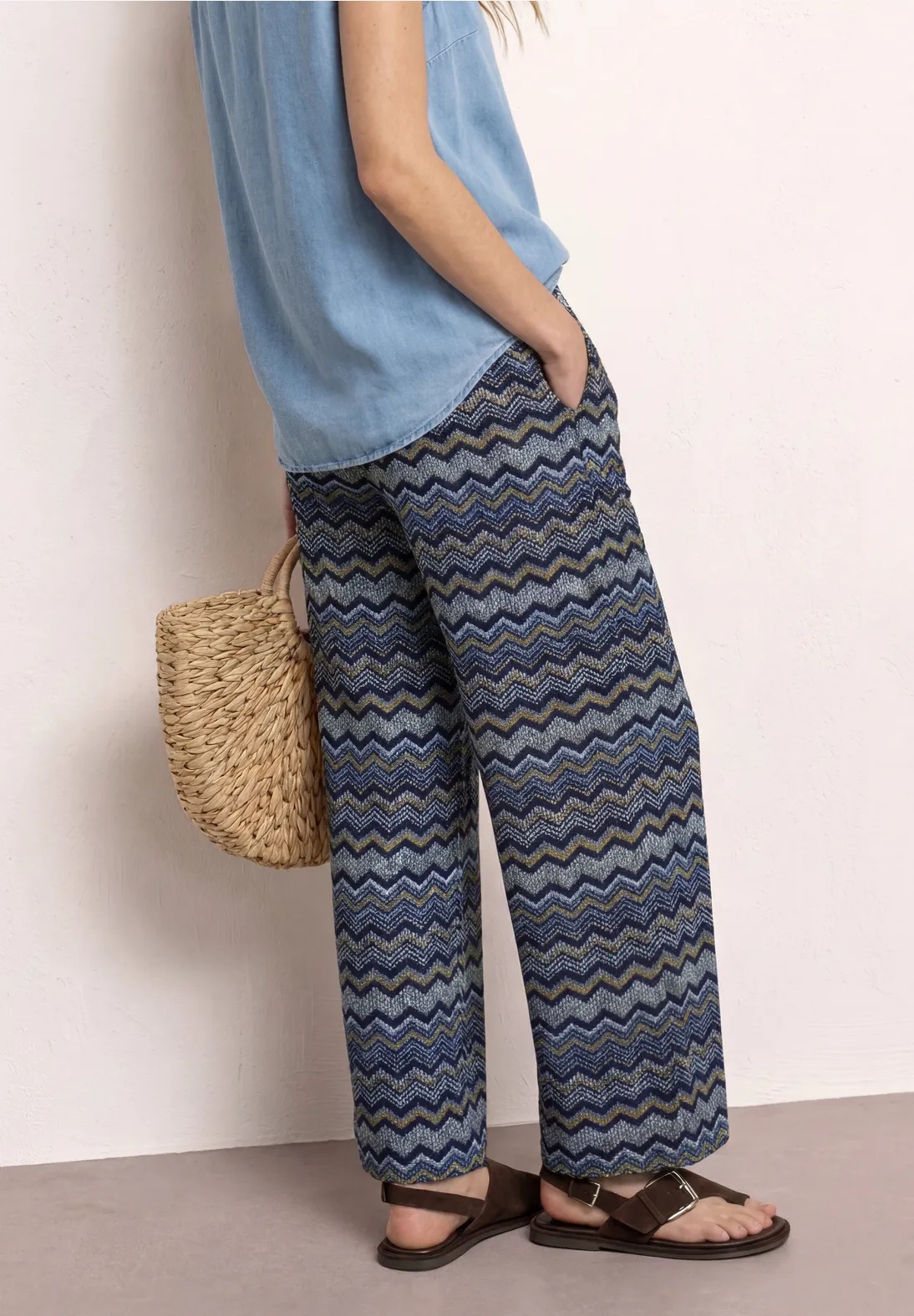 EOS Style Emee HW Wide Leg - Frozen Wave - Street One - 3