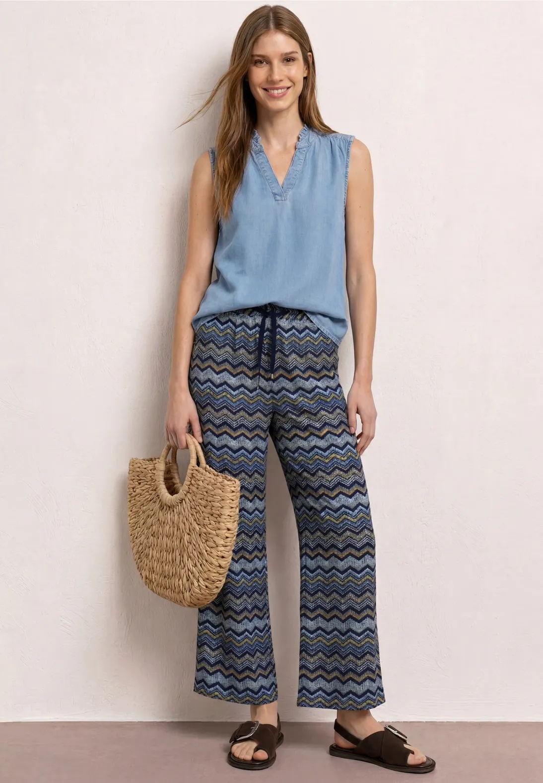 EOS Style Emee HW Wide Leg - Frozen Wave - Street One