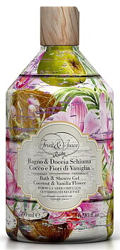 Rudy Fruit & Juice Coconut & Vanilla Flower Bath & Shower 500ml