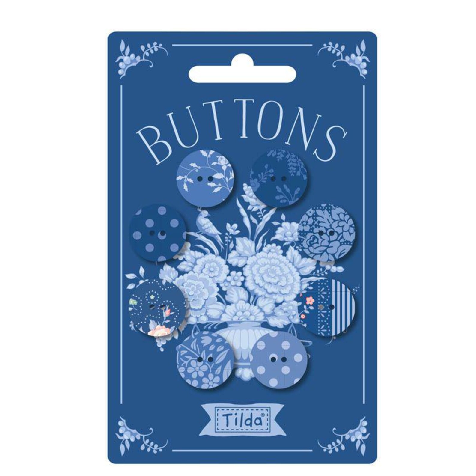 Something Blue -  8 st knappar
