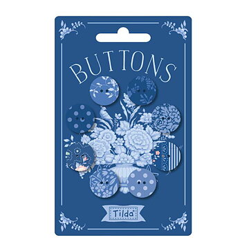 Something Blue -  8 st knappar