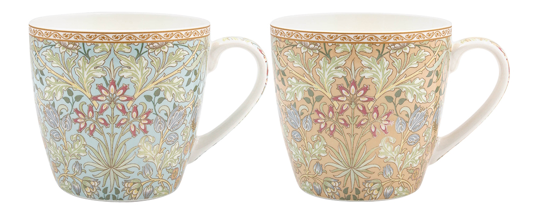 William Morris Hyacinth Mix - 2-pack frukostmuggar i presentkartong