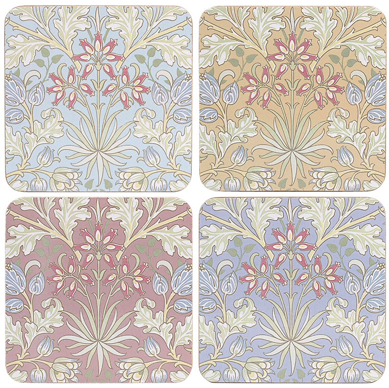 William Morris Hyacinth Mix - Glasunderlägg 4-pack