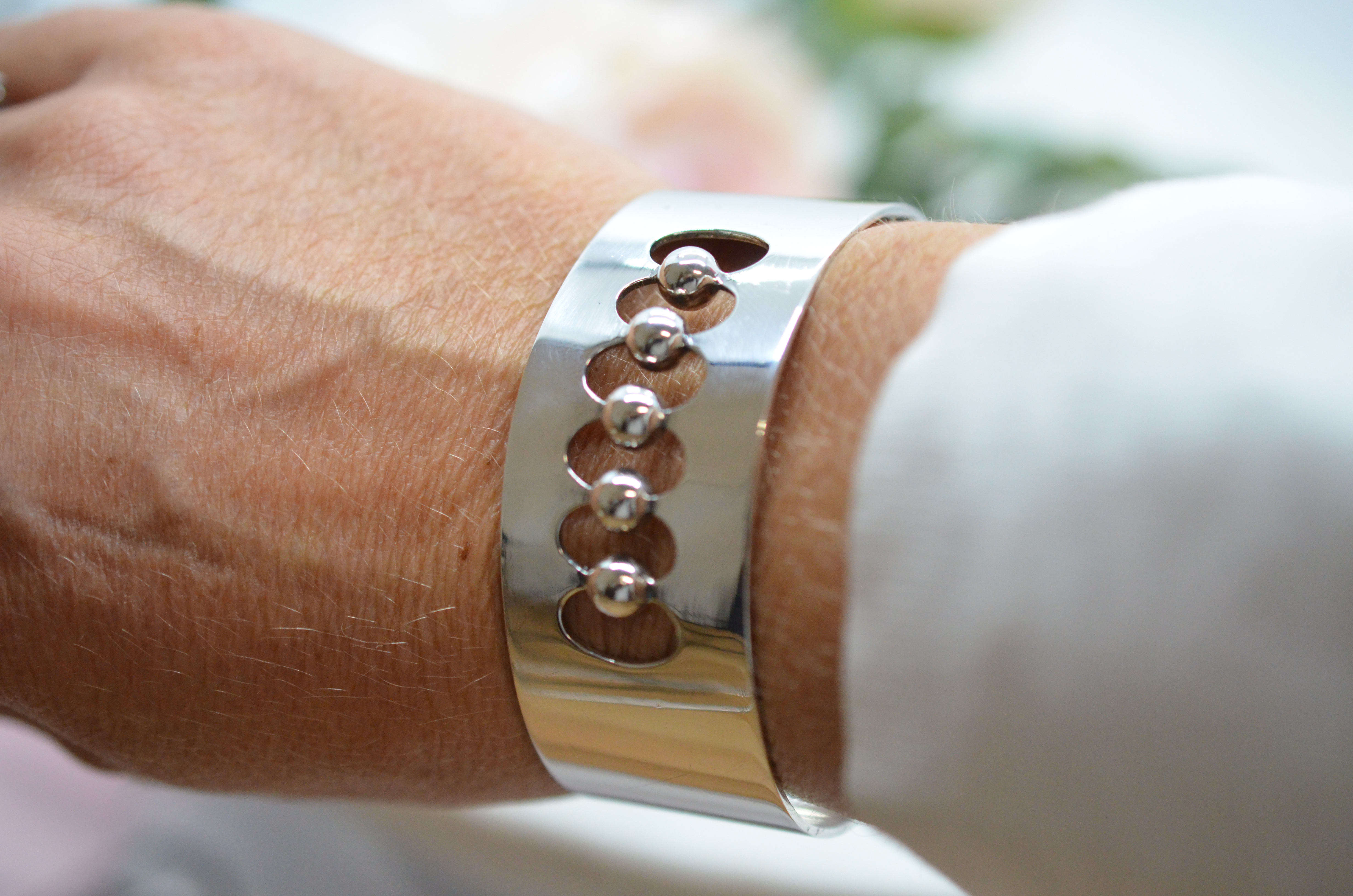 Vintage Kaunis Koru bangle in silver - 3