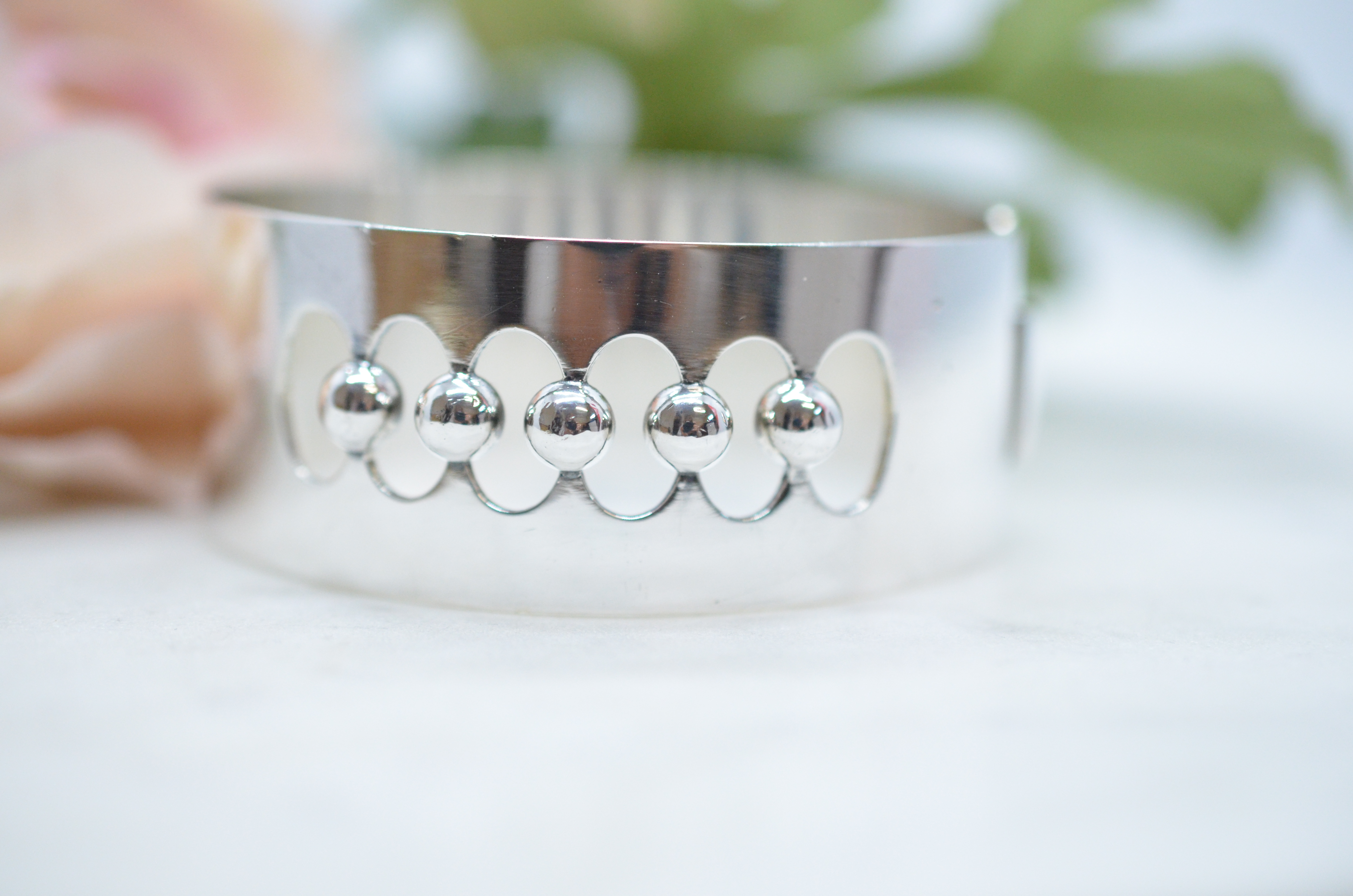 Vintage Kaunis Koru bangle in silver