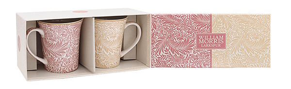 William Morris Larkspur Mix - 2-pack muggar i presentkartong - 2