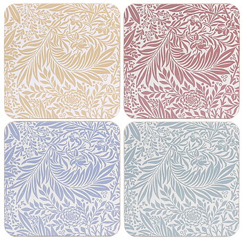 William Morris Larkspur Mix - Glasunderlägg 4-pack