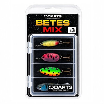 Färdigt mixpack med fiskedrag från Darts. Denna box innehåller 4st drag som är perfekta för abborre, gädda, öring, regnbåge m.m.