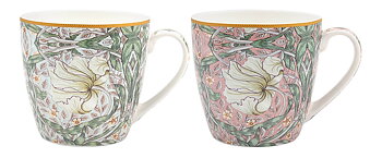 William Morris Pimpernel Mix - 2-pack frukostmuggar i presentkartong