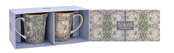 William Morris Pimpernel Mix - 2-pack muggar i presentkartong - 2