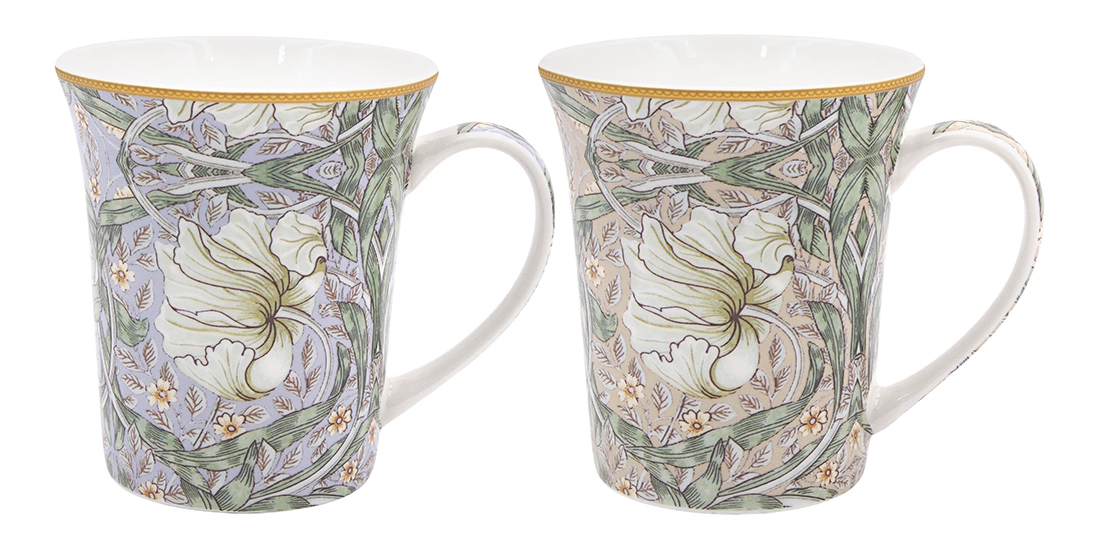 William Morris Pimpernel Mix - 2-pack muggar i presentkartong