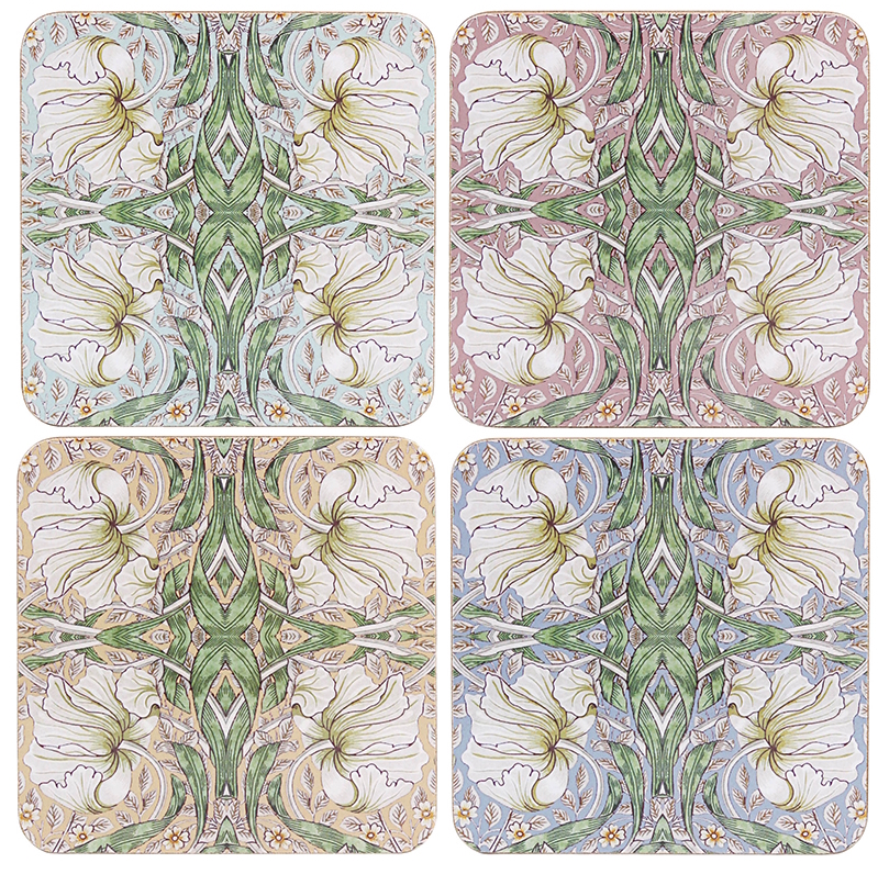 William Morris Pimpernel Mix - Glasunderlägg 4-pack