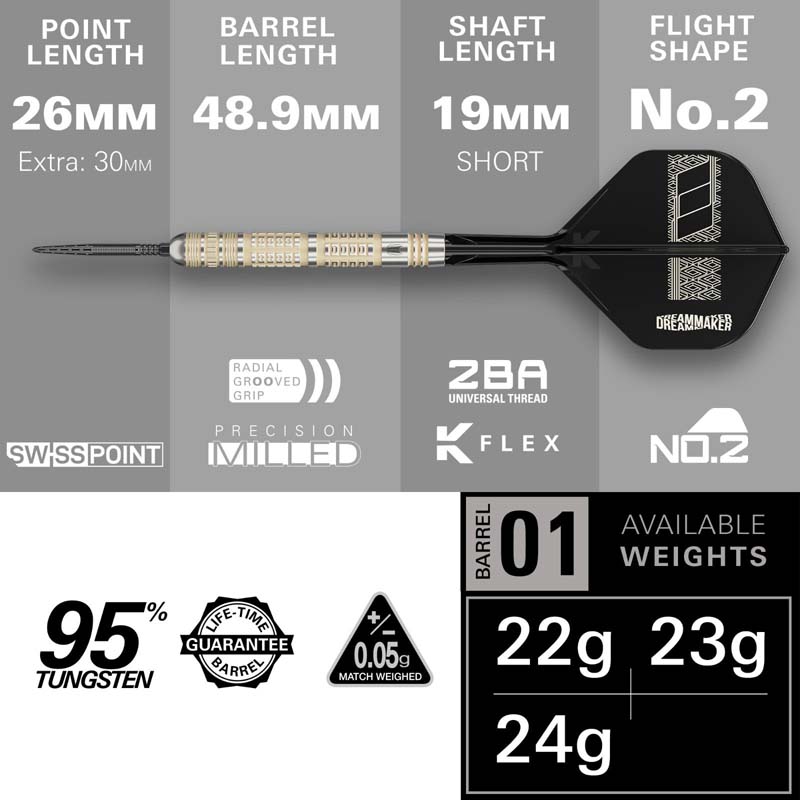 Target Dimitri van den Bergh 95K Swiss Points 22g - 3