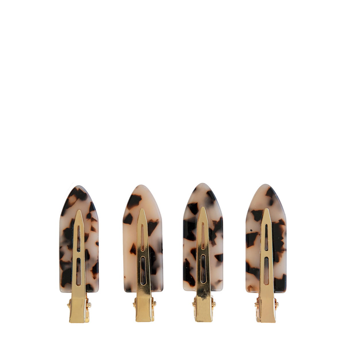 ByBarb 4-Set Of Make Up Clips Tortoise