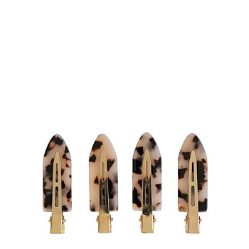 ByBarb 4-Set Of Make Up Clips Tortoise