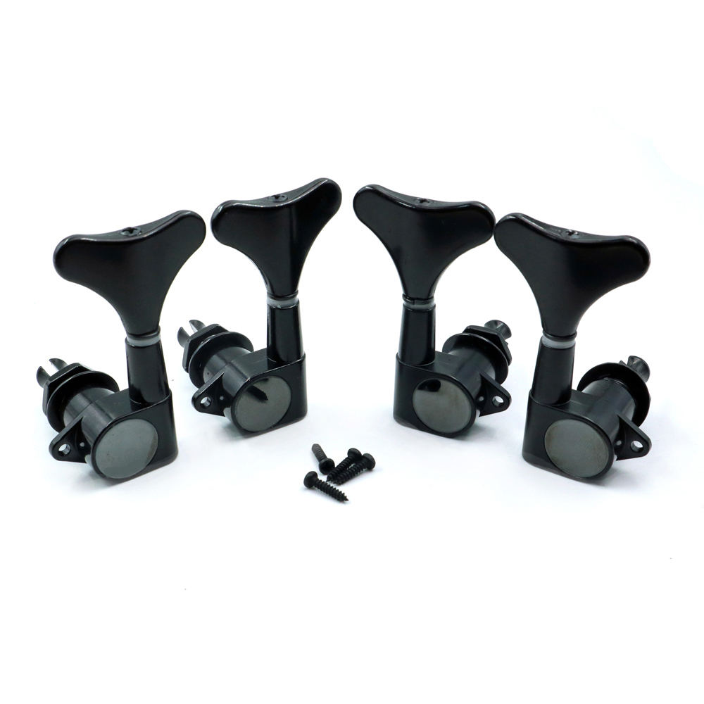Bass Machine Heads Black (2+2)