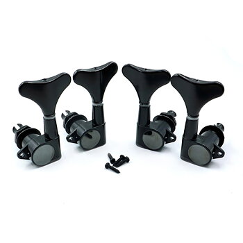 Bass Machine Heads Black (2+2)