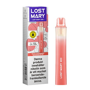Lost Mary – Peach Strawberry Watermelon Ice (billigare i fysisk butik)