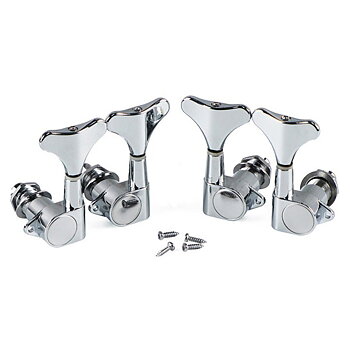 Bass Machine Heads Chrome (2+2)