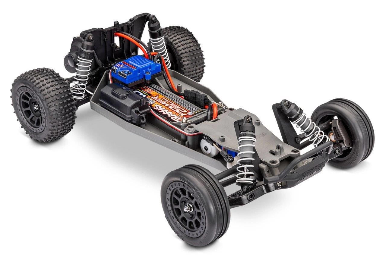 Traxxas Bandit 2WD 1/10 RTR TQ EHD Blue-X USB-C Laddare/ 7 cell NiMH 3000mAh - 6