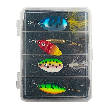 Färdigt mixpack med fiskedrag från Darts. Denna box innehåller 4st drag som är perfekta för abborre, gädda, öring, regnbåge m.m.