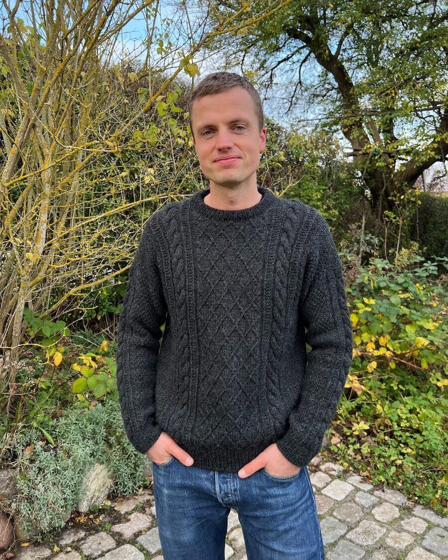 PetiteKnit Moby Sweater Man (20 m struktur st 4) - 3