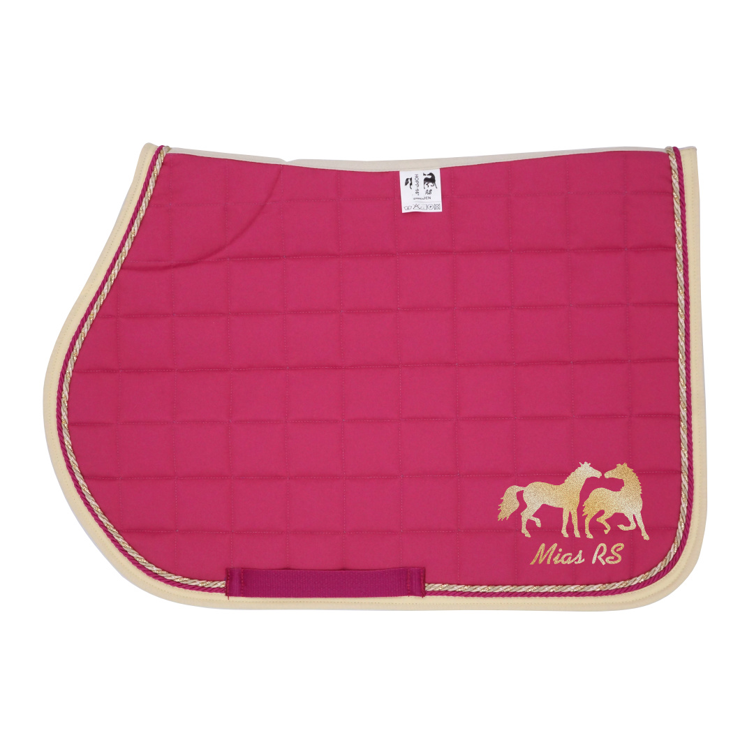 Hoppschabrak Ponny Cerise DD, 3sand/guld - 2