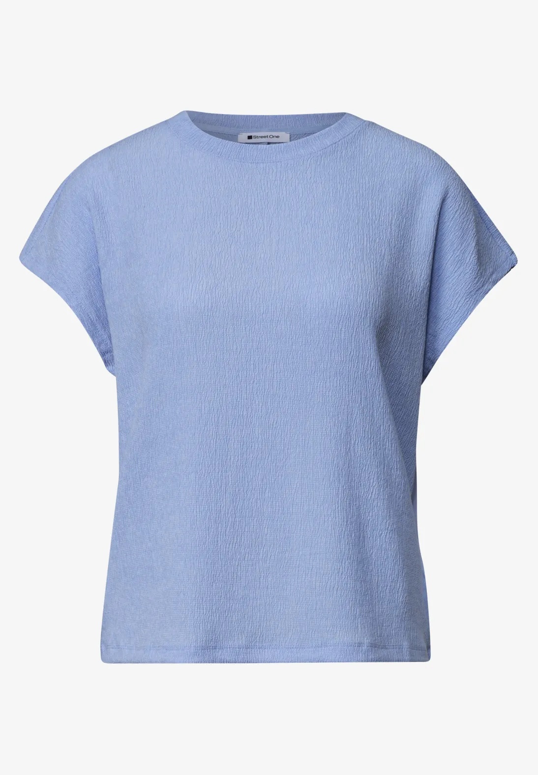 Structure Mix Shirt - Cashmere Blue - Street One - 5