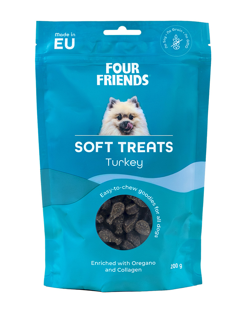 Four Friends Soft Treats Turkey 200g
