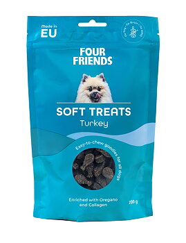 Four Friends Soft Treats Turkey 200g