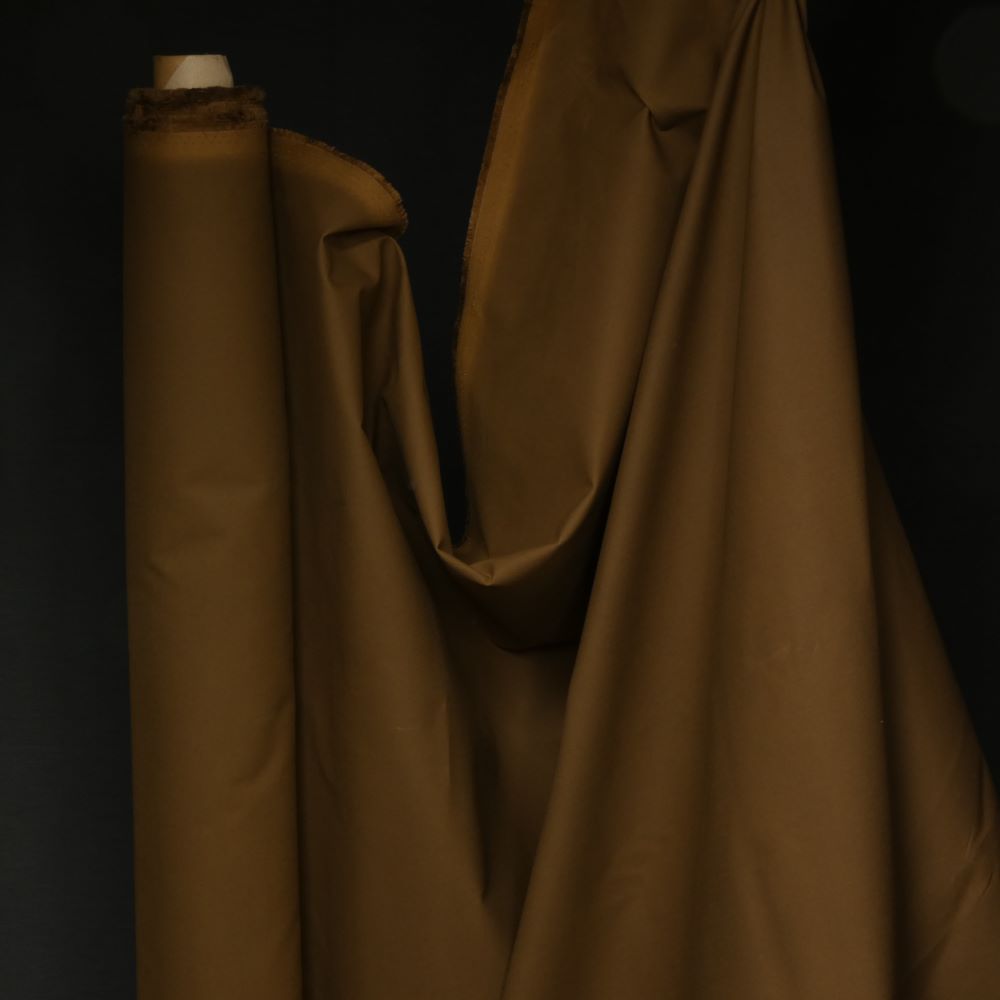 Vaxad bomull oilskin brun