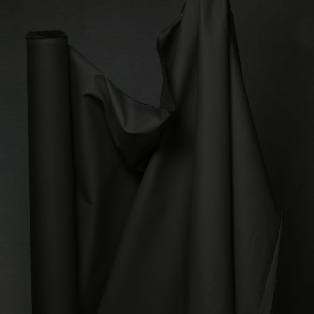 Vaxad bomull oilskin svart