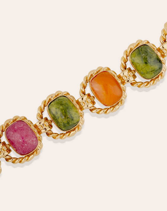 Amarant Armband - Vesconit, Karneol och Rhodonit - 3