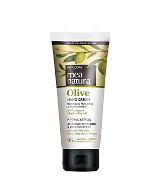 mea natura olive hand cream, farcom 100ml