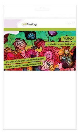 CraftEmotions Yupo Alcohol ink Paper - White 200 g