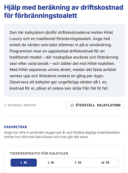 Hiilet - Jämför driftskostnad