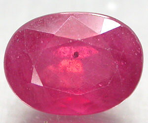 2.18 ct stor vacker äkta naturlig rubin ädelsten