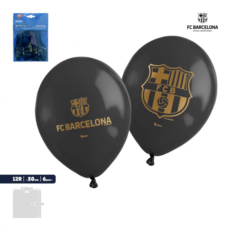 FC Barcelona Ballonger 6-pack Svart